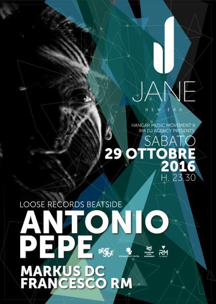 HANGAR MUSIC MOVEMENT ED RM DJ AGENCY PRESENTS: ANTONIO PEPE